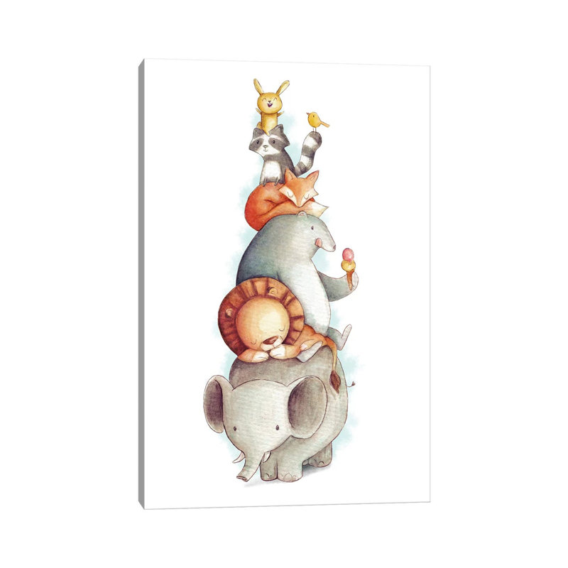 Party Animals by Mike Koubou - Wrapped Canvas Gallery-Wrapped Canvas Giclée, 152.5 cm H x 101.5 cm W