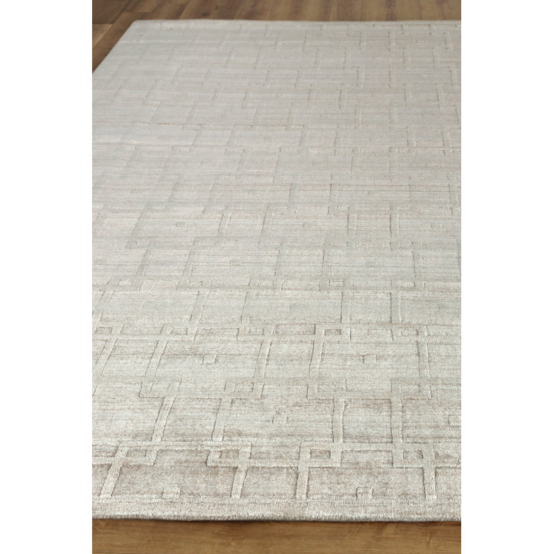 Castelli Hand Woven Wool Geometric Area Rug, Rectangle 8' x 10'