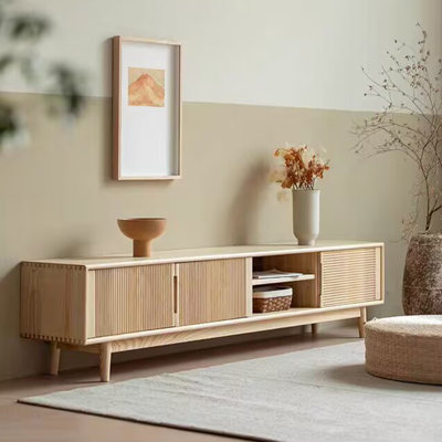 Nordic Style Ash Wood TV Stand