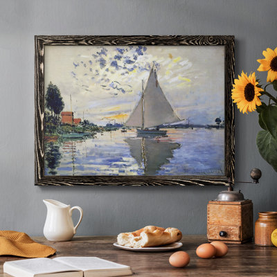 Voilier au petit, reproduction d'art sur toile