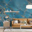 Bleu marbré luxueux-1323206173
