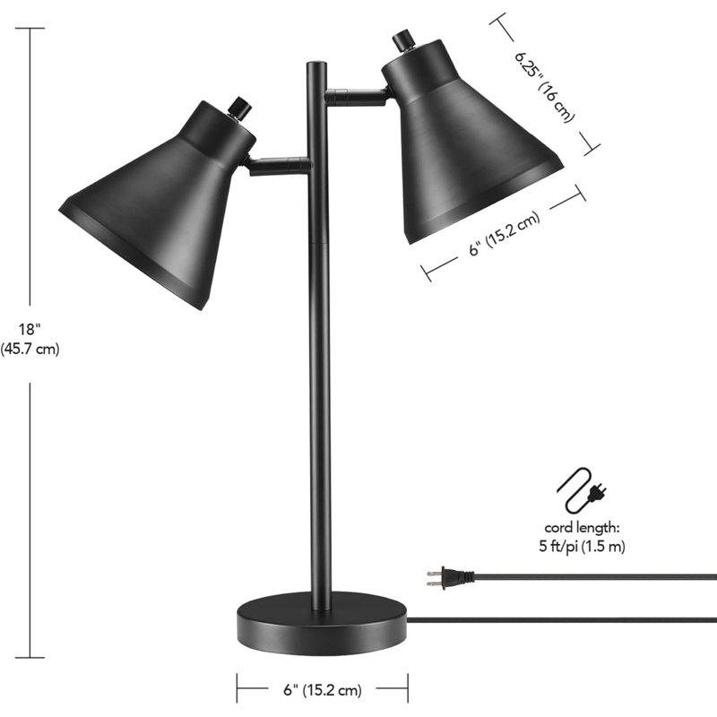 2-Light Desk Lamp
