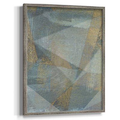 Geometric Facets II Framed Print - Solid Wood