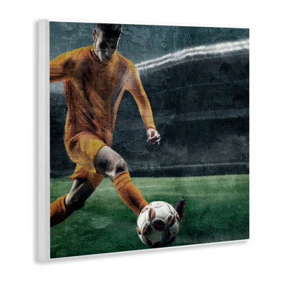 Soccer Kick In Action Wall Plaque, design by Kim Allen