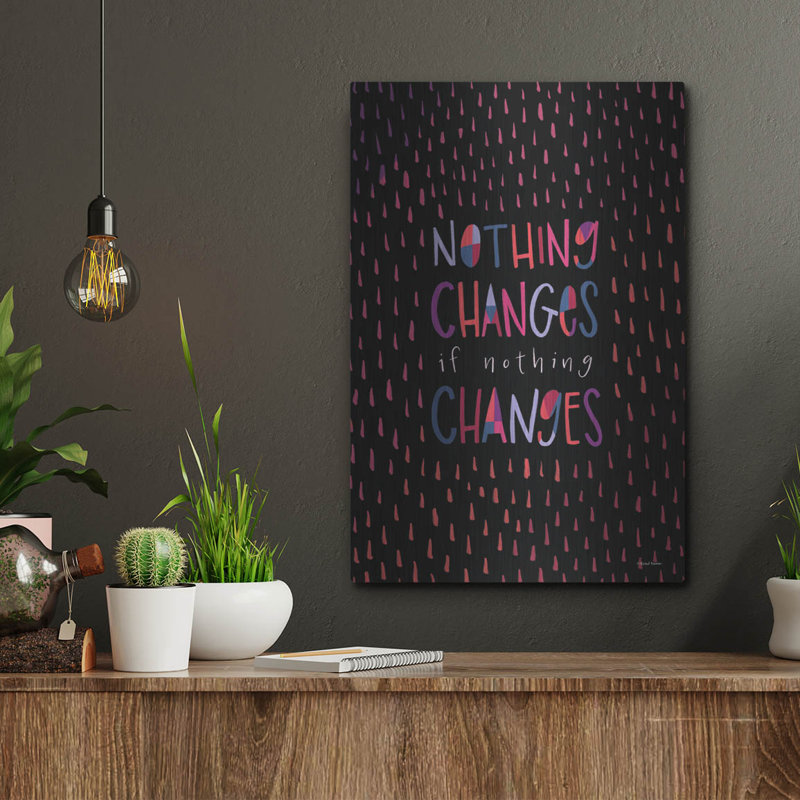 "Rien ne change" par Rachel Nieman, H 16 po x l 12 po