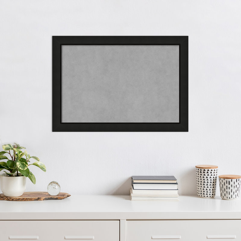 Tableau magnétique encadré noir Phil Midnight, H 19 po x l 27 po