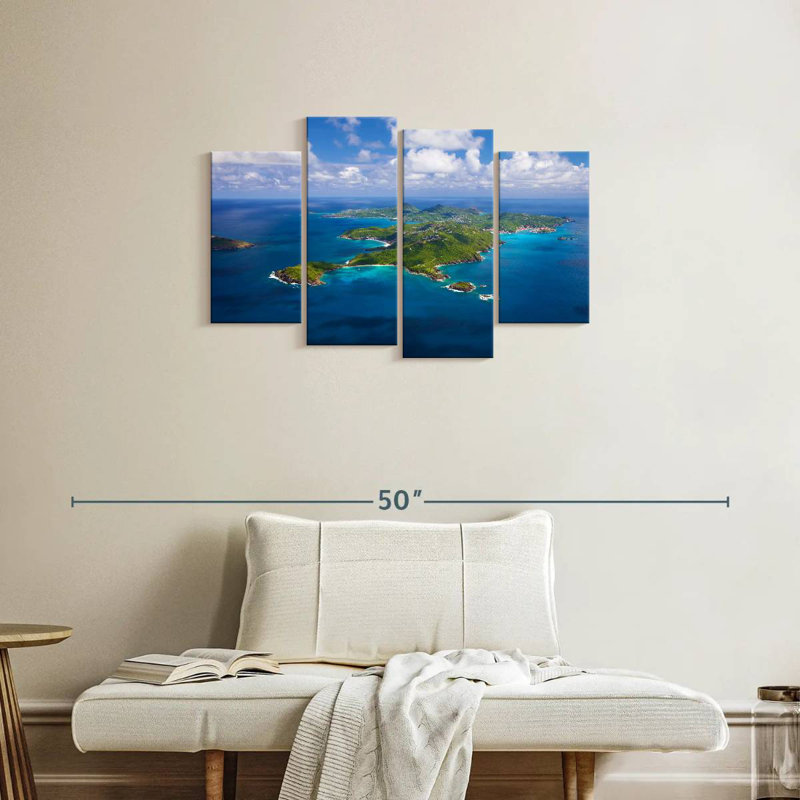 Saint Barths: vue d'ensemble, H 22 po x l 36 po