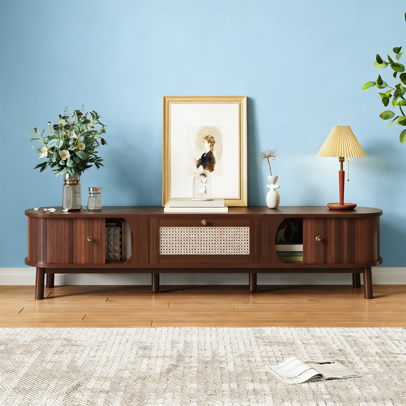 Unfinished TV Stand for TVs up to 70", Brown