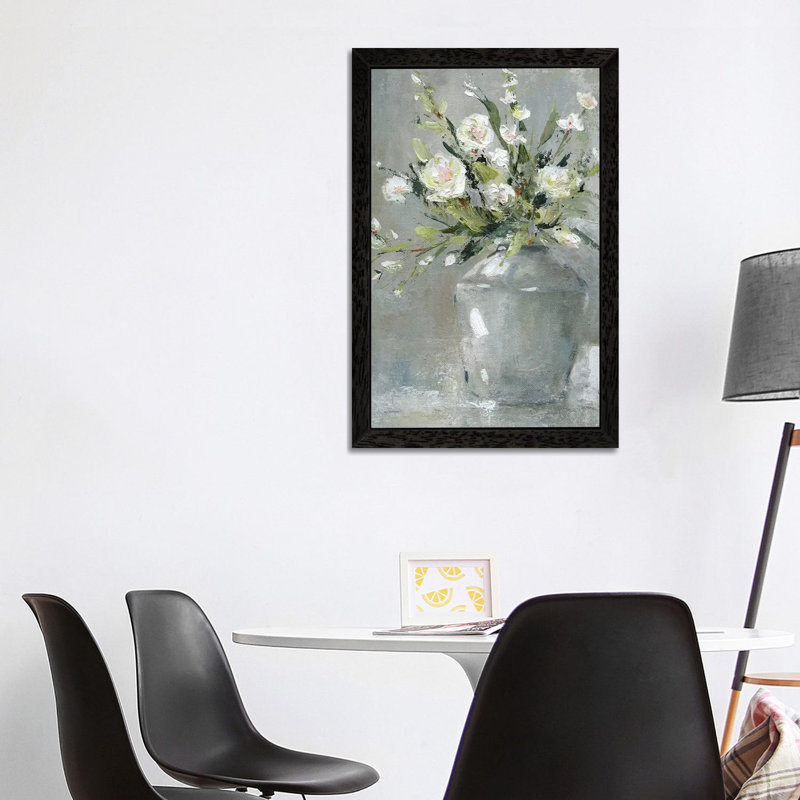 Country Bouquet II by Carol Robinson - Painting on Canvas, 66.04 cm H x 45.72 cm W, Black Framed