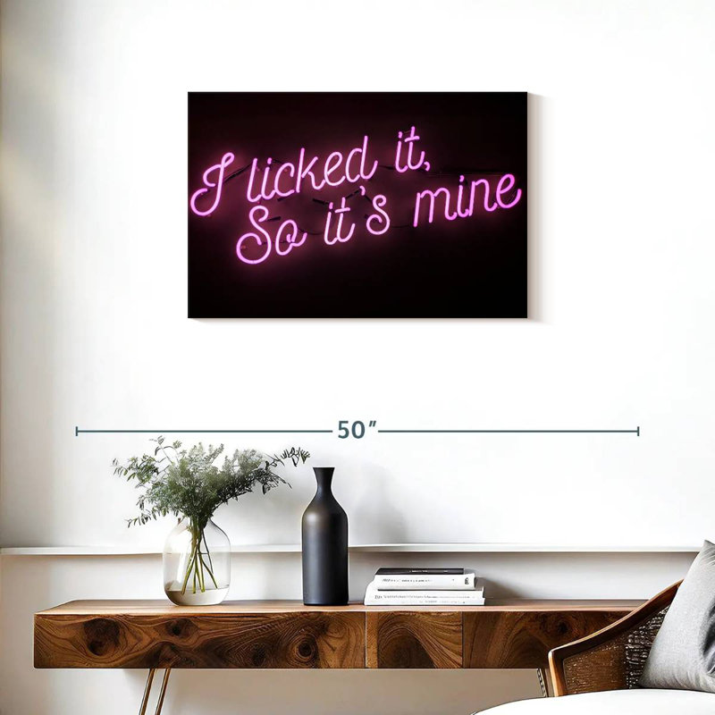 Licked It Neon Sign, 20" H x 30" W