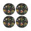 Sous-verres ronds en cuir Flora Fauna-119015152