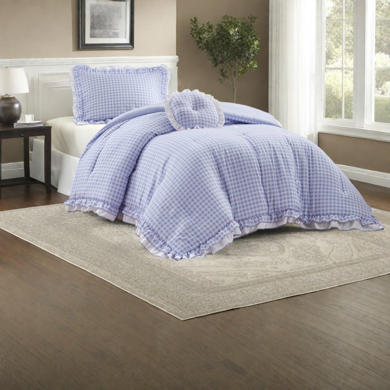 Ensembles de literie romantiques romantiques, microfibre simple / simple TG, design féminin