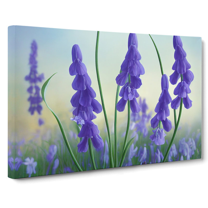 Bluebell Flower Painting Vol.2 - Wrapped Canvas, 50cm H x 76cm W x 3cm D