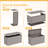 100 Gal Water Resistant Resin Lockable Deck Box-131094940