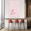 «Let It Snow Stripes», impression d'art contemporain abstrait paysage mural-130424664