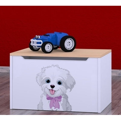 Casen Kalwados Dog with a Bow Toy Box