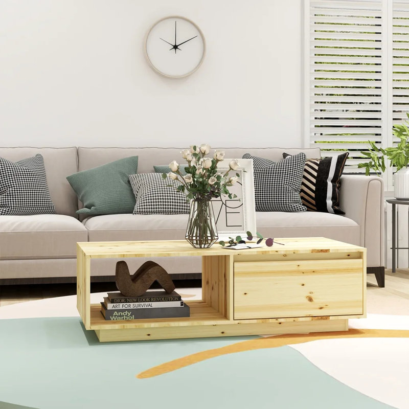 Kahl Solid Coffee Table with Storage