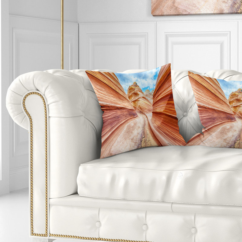 Coussin Swirling Dune Sandstones, H 18 po x l 18 po