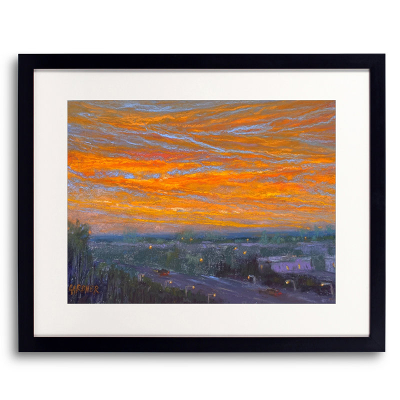 View From Above Print by Dina Gardner, 17.25" H x 21.25" W x 0.875" D, Black Framed Paper
