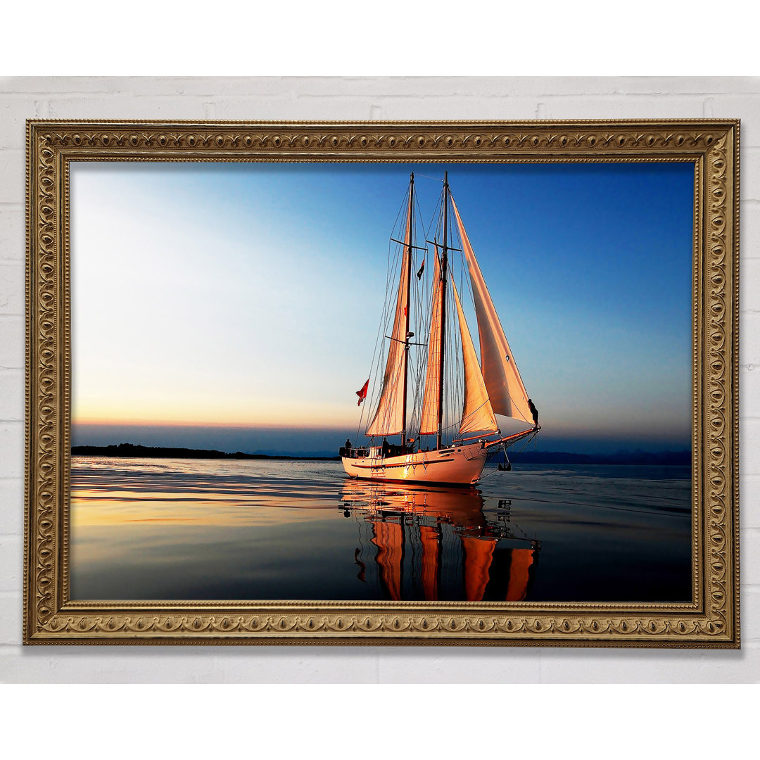 Refections Of The Sail Boat - Drucken