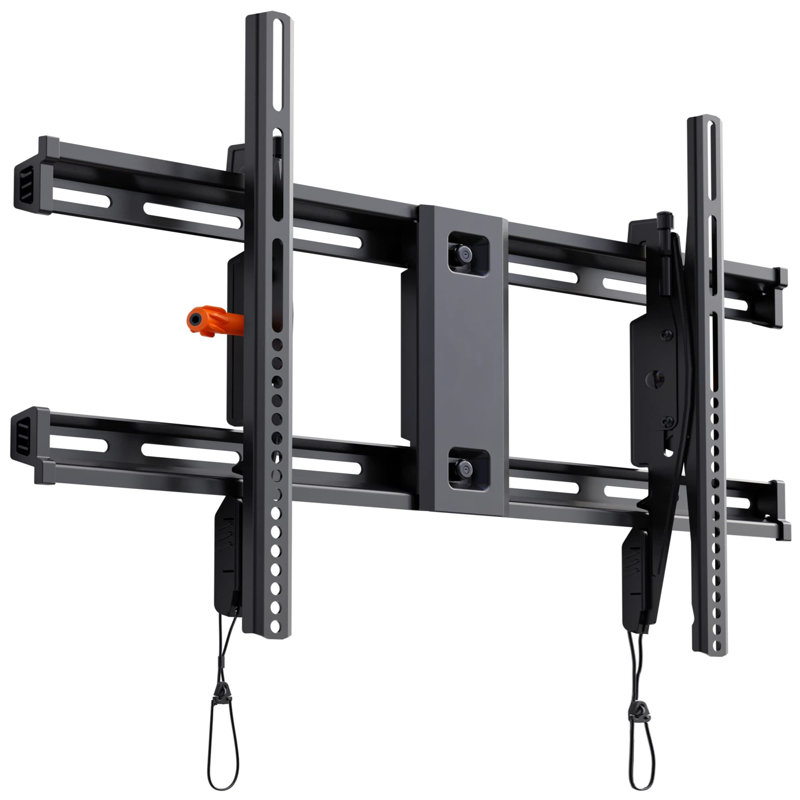Black Steel Low Profile Tilting Wall Mount for 40"-90" TVs