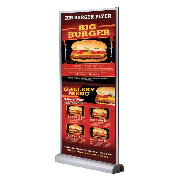 MT Displays Freestanding Banner Stand, 78.75" H x 39" W