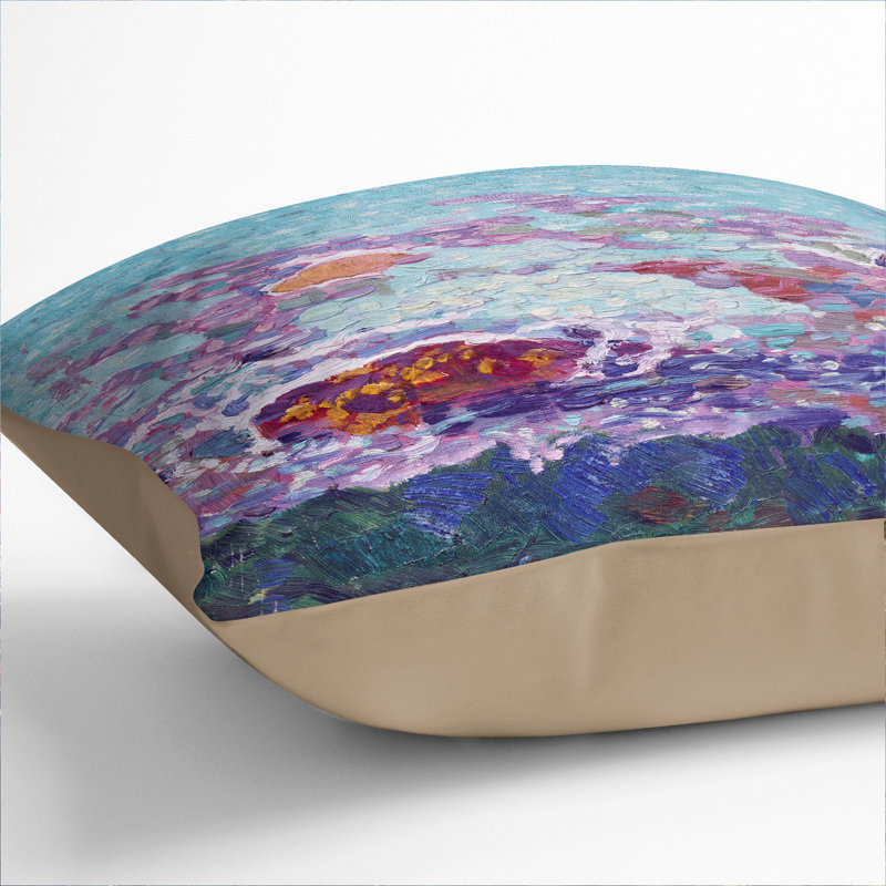 Ocean Coast Square Throw Cushion, 55cm H x 55cm W x 20cm D, Stone