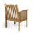 Club Chairs For Outdoor Use - Deep Seating And Cushions Wood With Comfortable Waterproof Lining