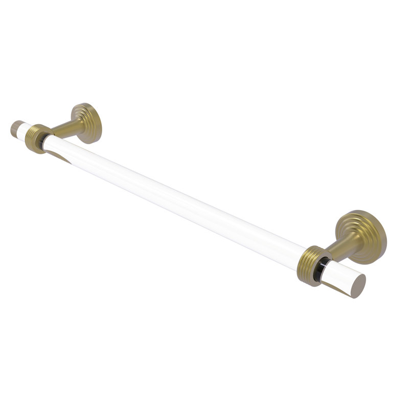 Barre à serviettes murale Pacific Beach, Laiton satiné, H 3,985 po x l 22 po x P 2,2 po