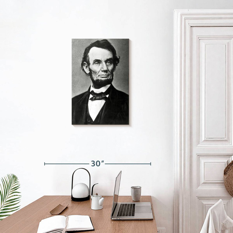 Keiri Monochrome Abraham Lincoln, 24" H x 16" W