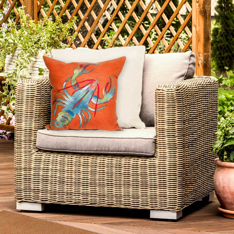 Vision II Lobster Throw Pillow