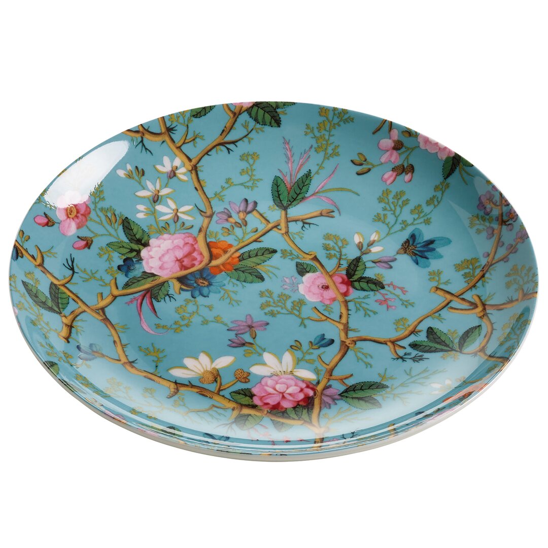 20 cm Salat- oder Dessertteller Victorian Garden aus Bone China