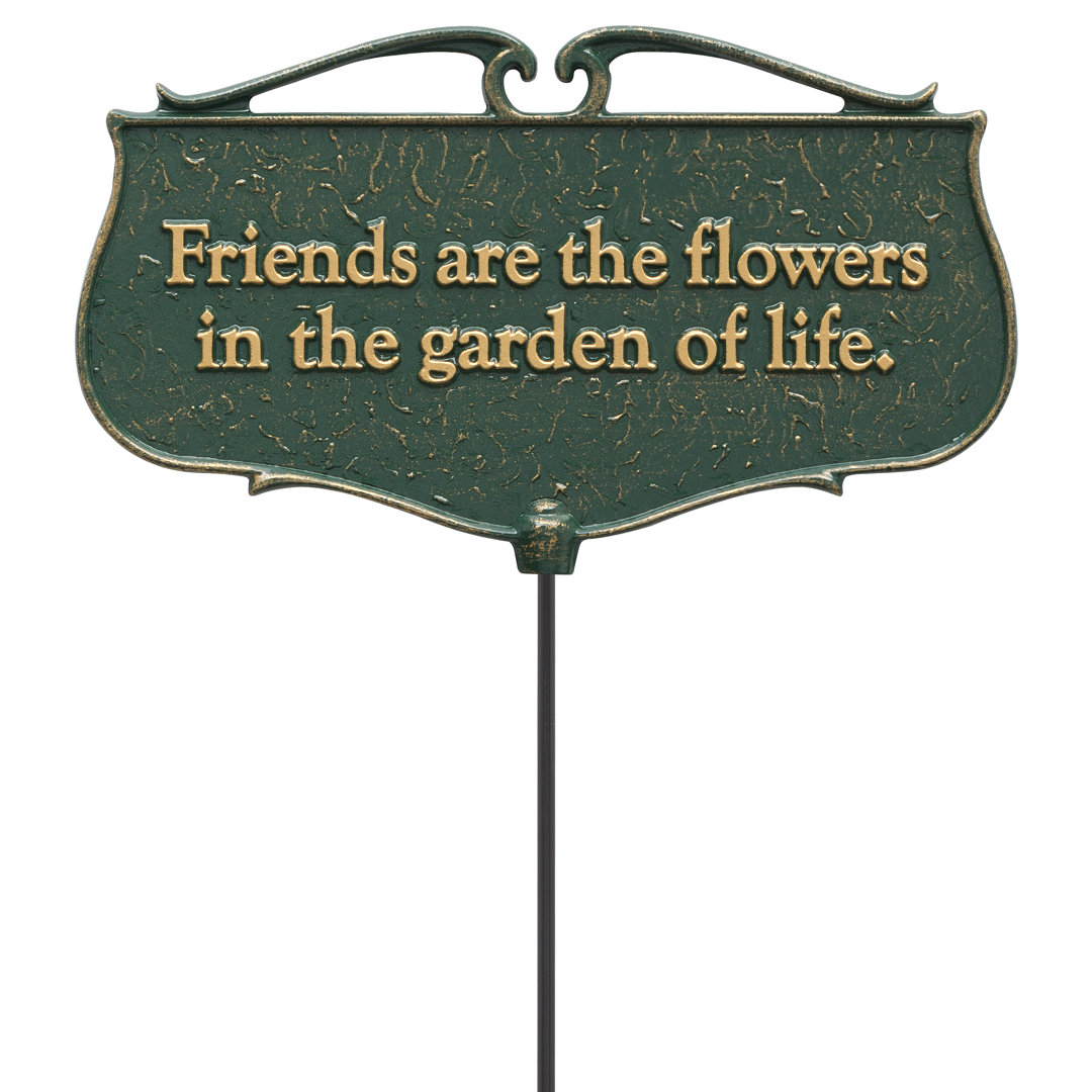 Friends are the Flowers Garden Poem Garden Sign Whitehall Products