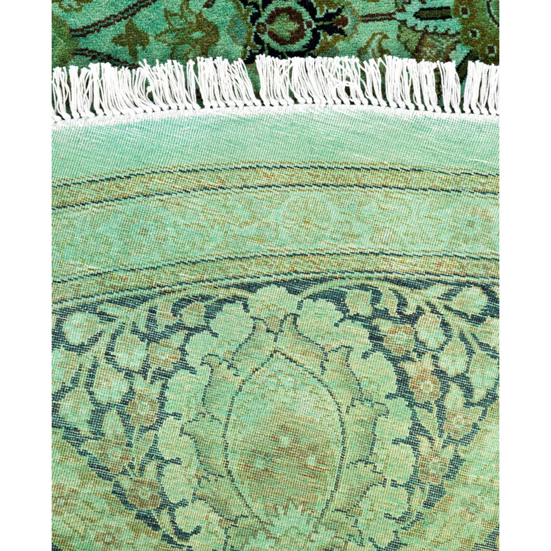 Overdyed One-of-a-Kind 9' 1" X 9' 1" Hand Knotted Area Rug