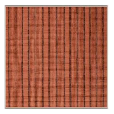 Tapis botanique brun lavable à la machine
