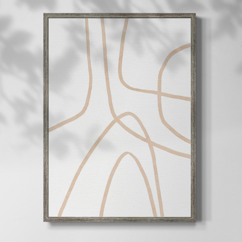 Clean Contour II Framed Print - Solid Wood, 11" H x 9" W