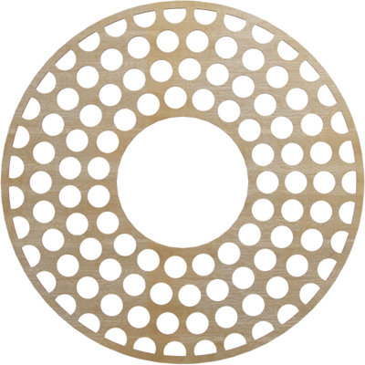 28"OD x 10 1/8"ID x 1/4"T Fink Wood Fretwork Pierced Ceiling Medallion, Cherry