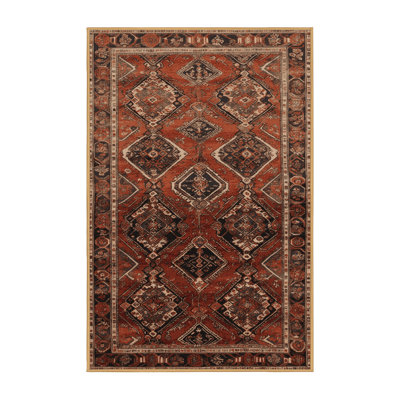 Tapis brun lavable à la machine