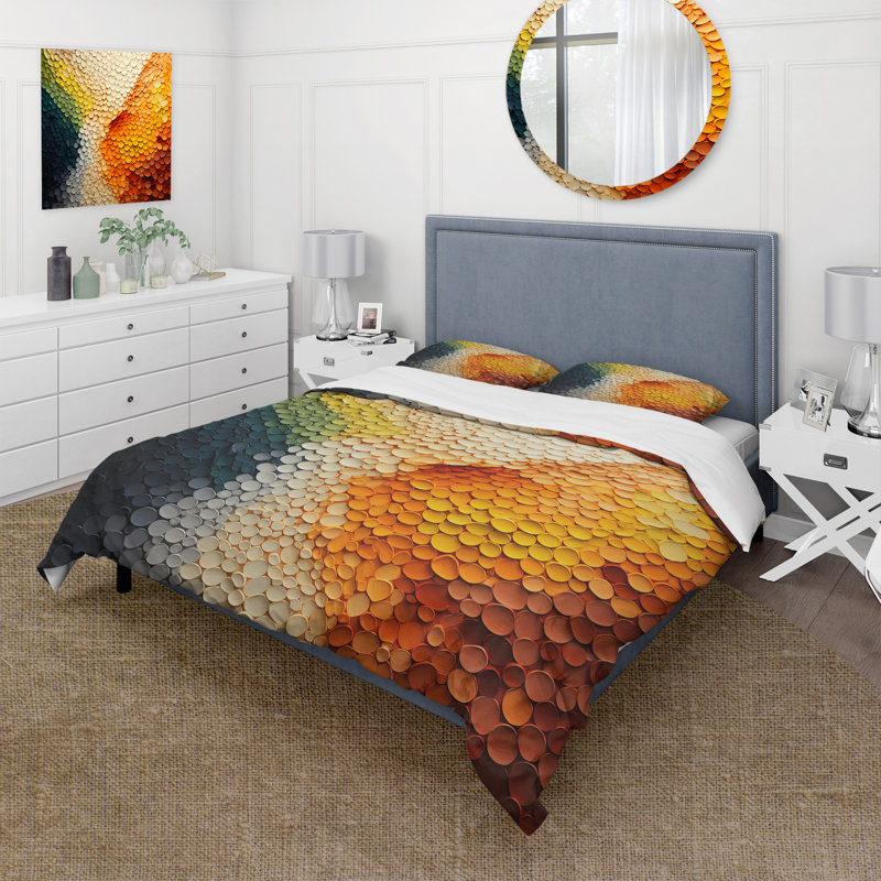 Ensemble de housse de couette Hardedge Art Earthy Euphony V - Hard Edge Peinture