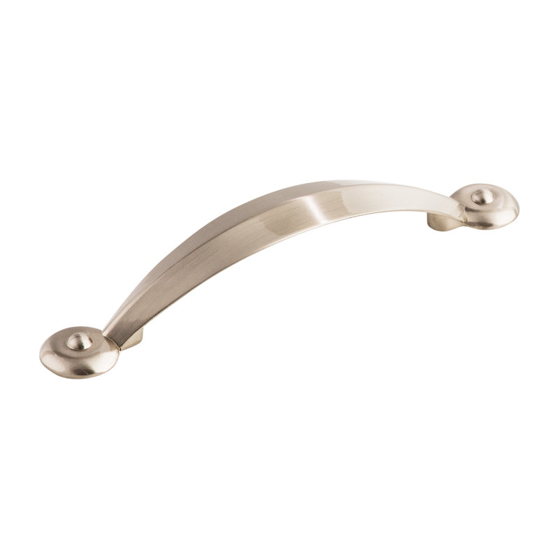Angle Bar pull, Brushed Satin Nickel, 3 3/4" Center to Center