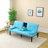 The 67-Inch Blue PVC Multi-Functional Sofa Bed, With A Foldable And Cup Holder Design, Makes It Extremely Convenient To Turn The Living Room Into A Guest Room-1016917085