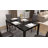 Latoyta Modern 5-Piece Rectangular Glass Top Dining Set with Cushioned Chairs-913626773