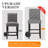 Button Tufted Barstools Upholstered Wooden Kitchen Counter Height Stools With Solid Wood Legs, Set Of 2-62486969