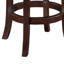 Tabouret de comptoir pivotant 24 po Sabi, bois massif, similicuir-69426696-69426698-69426700
