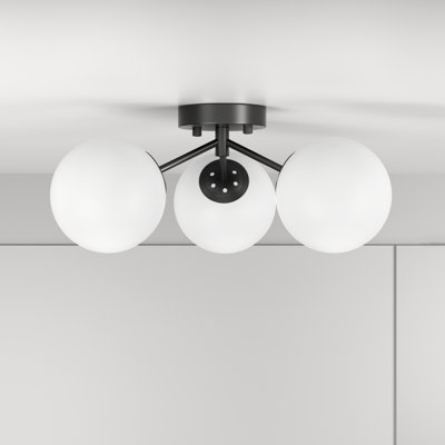 Plafonnier semi-encastré 17 po 3 lumières