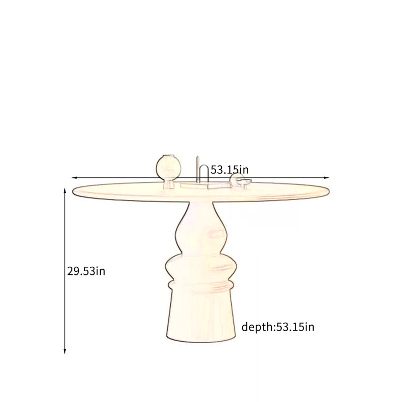 Tiarrah, 29.53"H x 53.15"L x 53.15"W