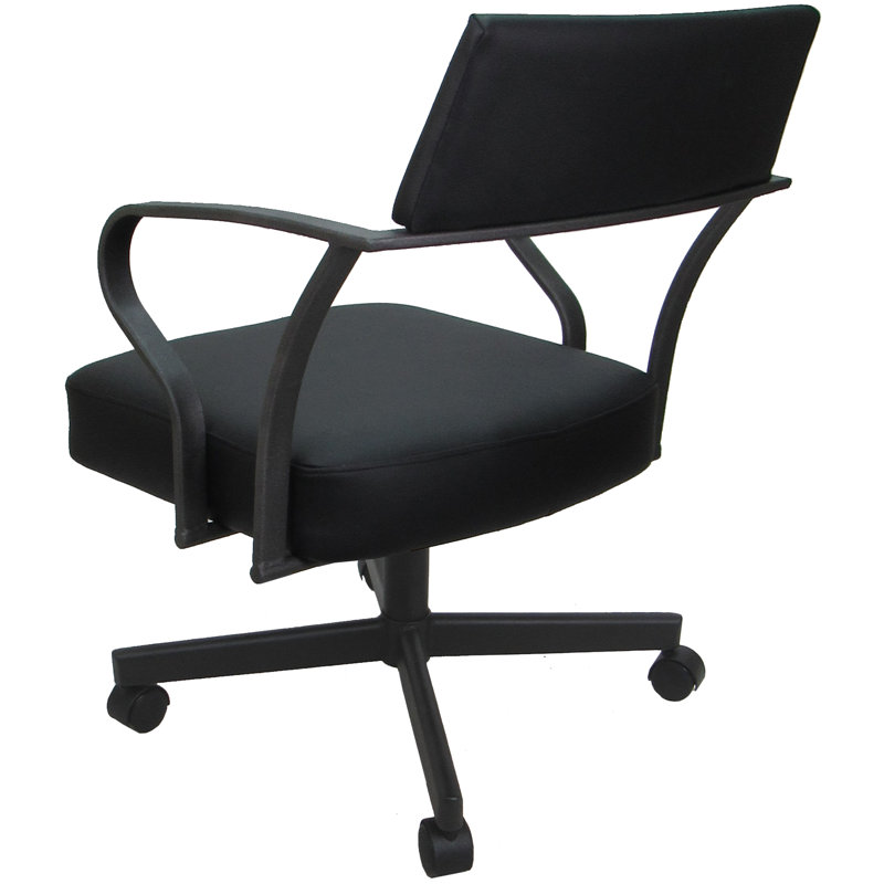Chaise pivotante en métal Itzuri, Noir, Gris