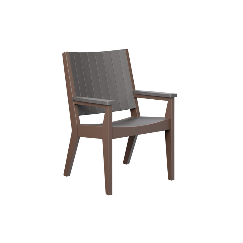 Mayhew Outdoor Dining Armchair, Oak/Chocolate Brown