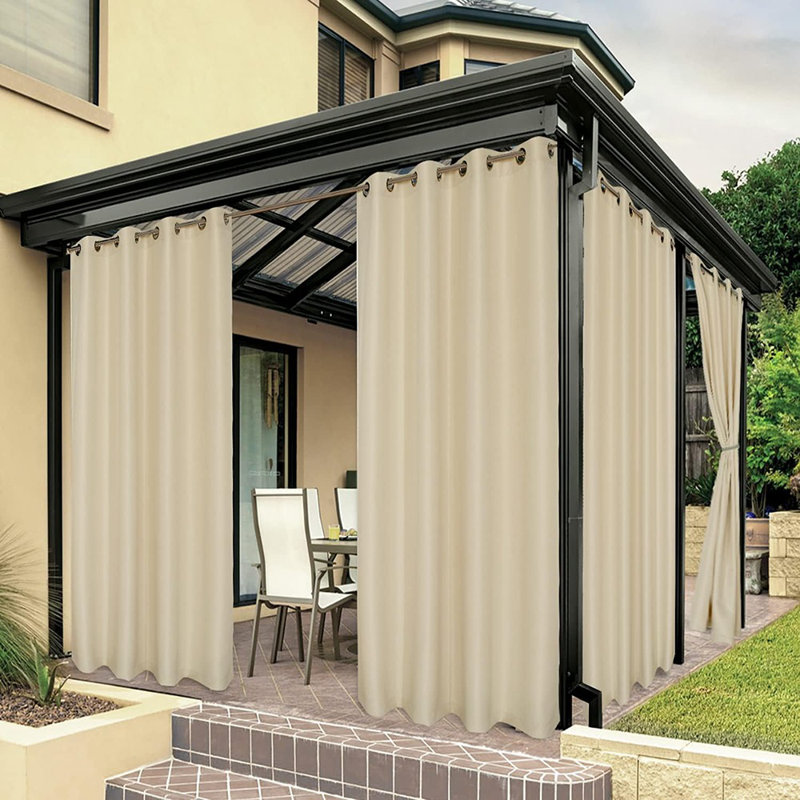 Rideaux d'extérieur imperméables pour patio, voil ...