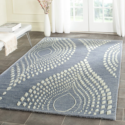 Bowers Hand Tufted Wool Geometric Rug